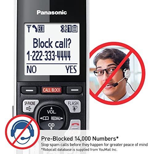 Cordless Phone with Call Block and Answering Machine, 4 Handsets a7