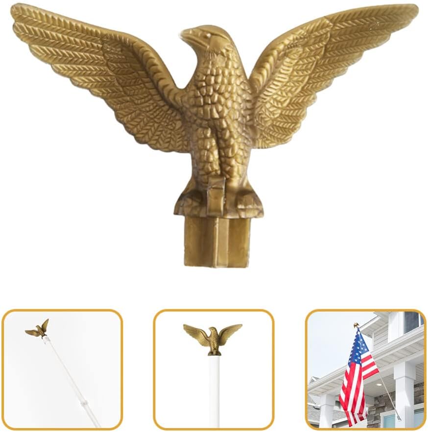 Eagle Flag Pole Topper 2pcs Plastic Finial A7
