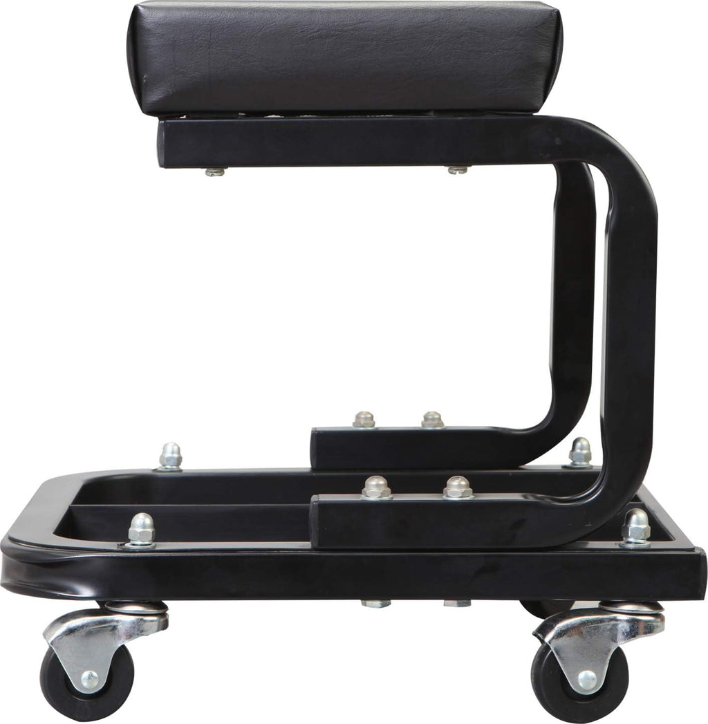 Garage Rolling Creeper Seat with Tool Tray Black k7