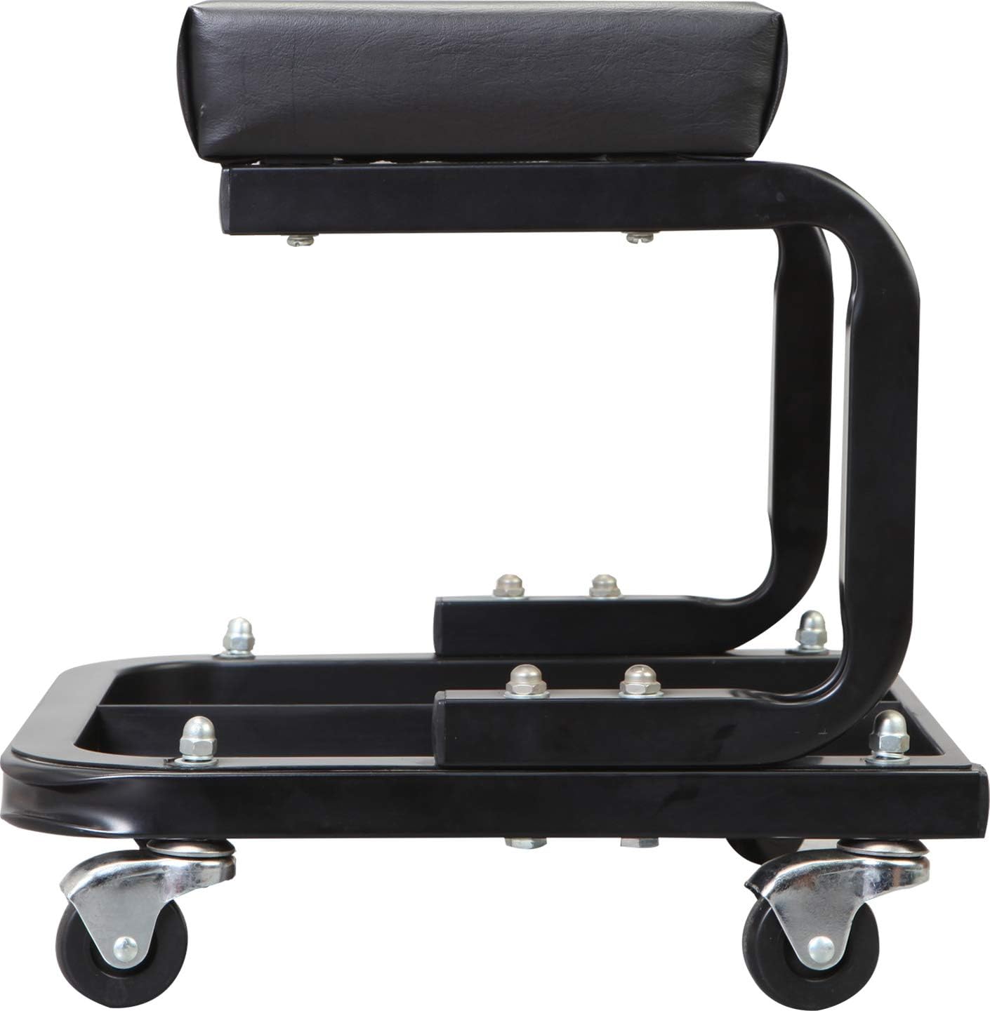 Garage Rolling Creeper Seat with Tool Tray Black k7