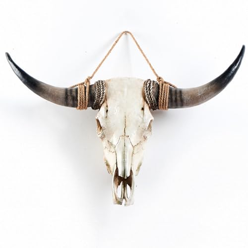 Cow Skull Wall Decor Black 7k