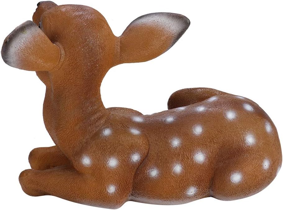 Deer Figurine Garden Statue Patio Decor a7
