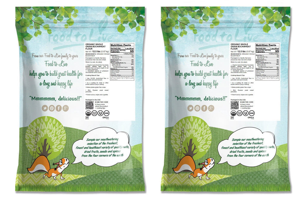 Organic Buckwheat Flour 25 lb a7