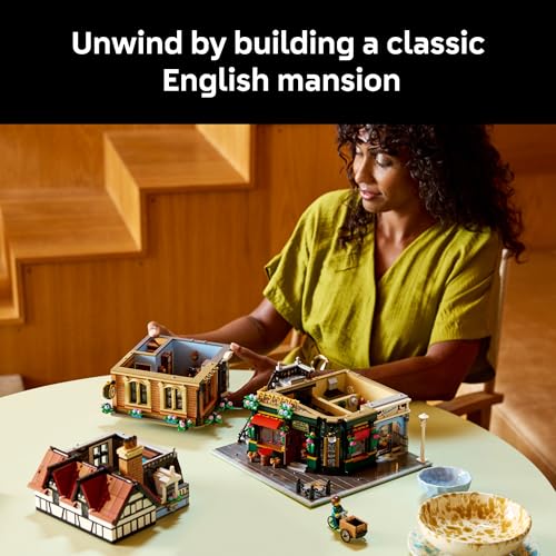 LEGO Tudor Corner Building Set for Adults 18+ DIY Miniature House Kit 7k