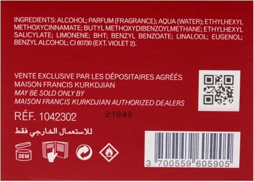 Baccarat Rouge 540 Eau De Parfum Spray 2.3 Fl Oz k7