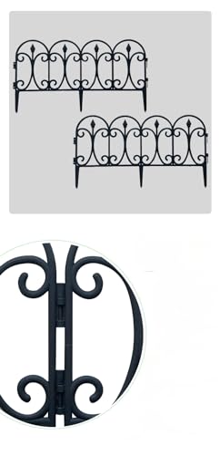 Decorative Garden Border Fence 13in Outdoor Plastic Panels k7