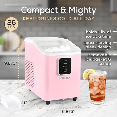 Electric Countertop Ice Maker Machine Portable 33lbs 24h Stainless Steel A7
