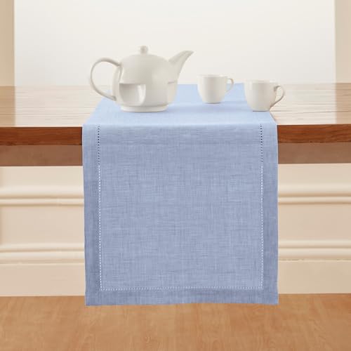 Linen Chambray Table Runner 120 Inches x7