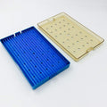 Middle sterilization tray with silicon mat ophthalmic eye surgical instrument Pack of 2