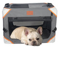 Collapsible Dog Crate-Portable Dog Crates for Small Medium Dogs,4-Door Portable Pet Travel Crate,Sturdy/Breathable/Comfortable,Indoor & Outdoor & Car Back Seat;Soft Dog Blanket