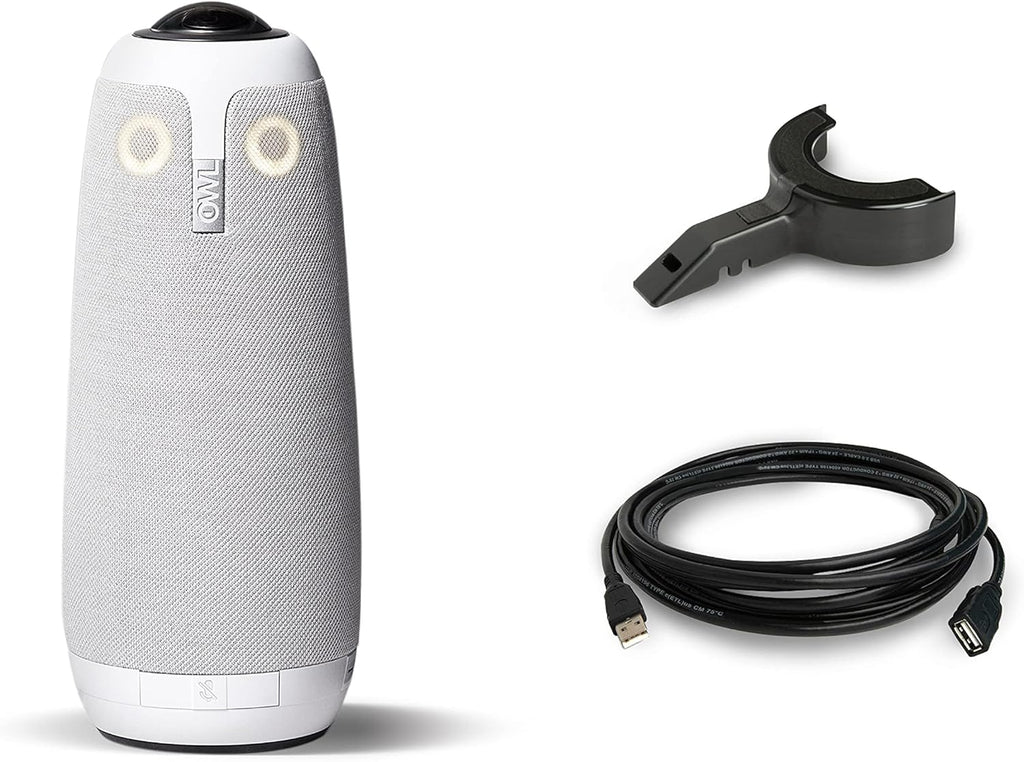 Owl Labs Meeting Owl Pro Premium Pack - 360 Degree, 1080p Smart Video Conference Camera, Microphone, and Speaker (Includes Accessories and Warranty)