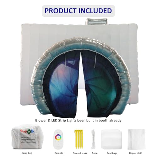 Inflatable Party Tent Photo Booth Enclosure Cube a7