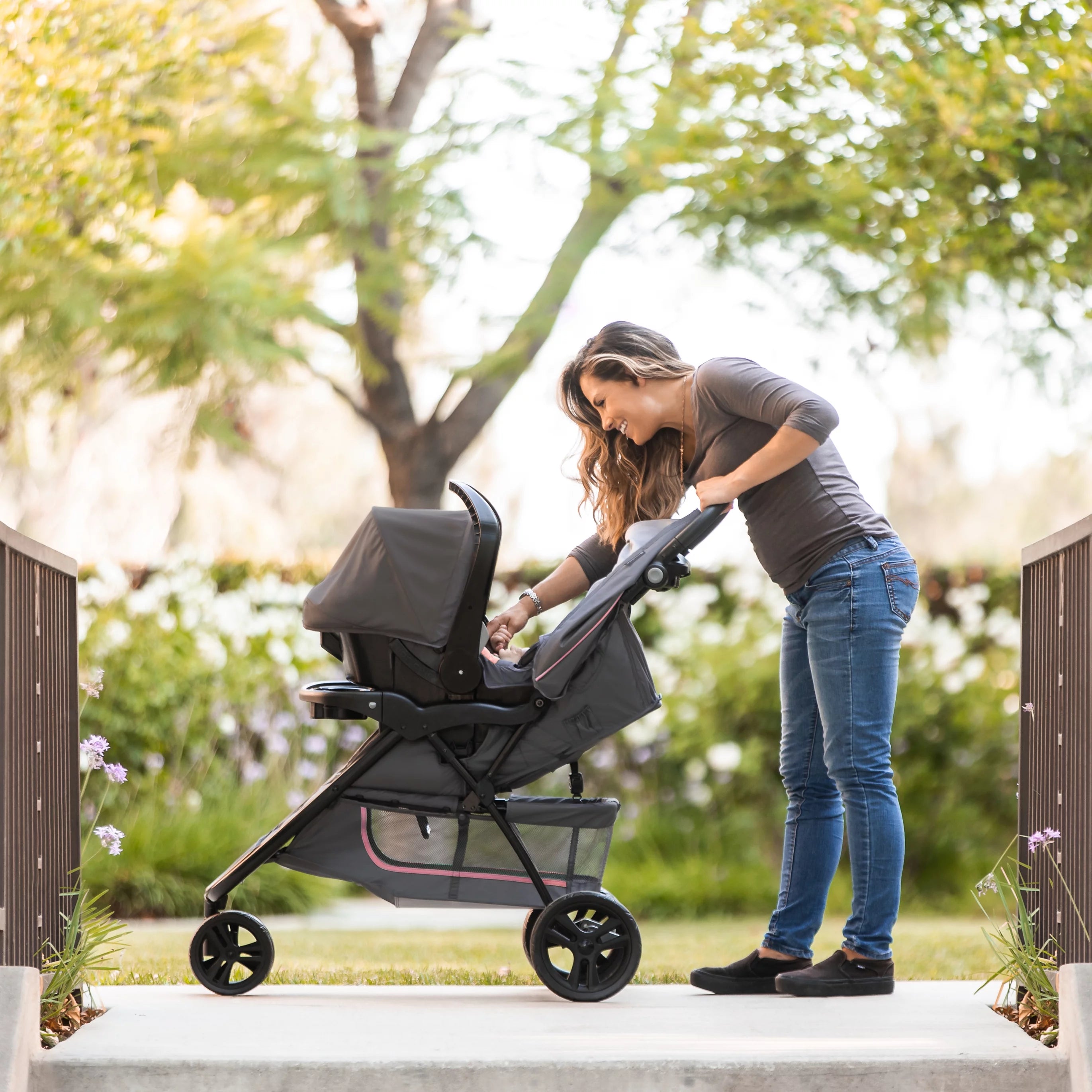 Baby Travel System Stroller Pink Flamingo 7k
