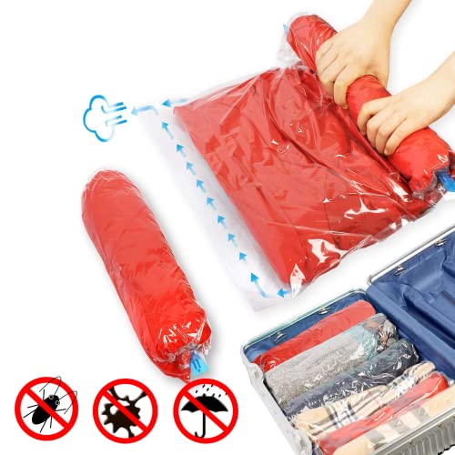 Vacuum Storage Bags for Clothes and Bedding, Reusable Seal Bags, Jumbo 6 Pack a7