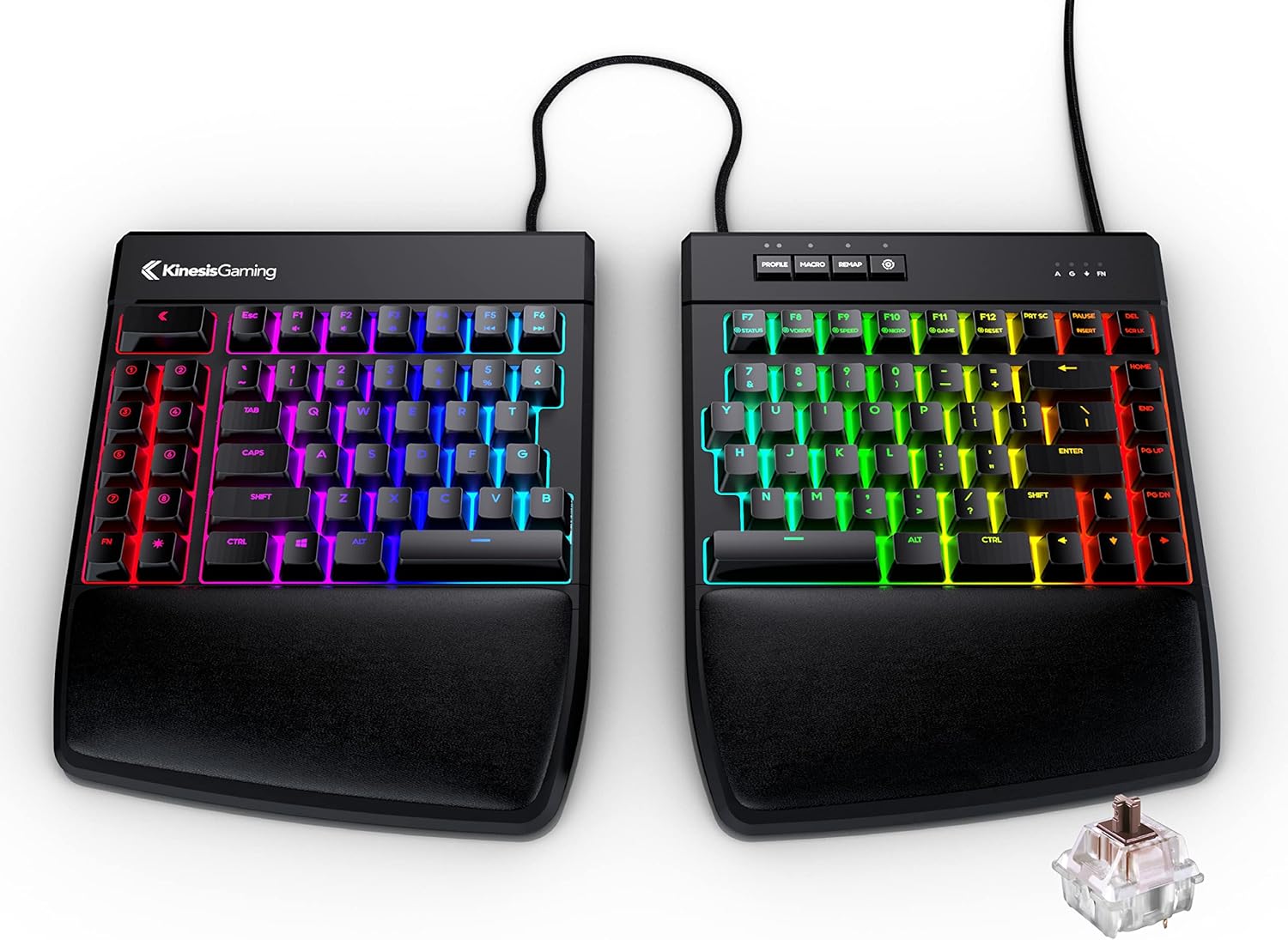 Mechanical Split Keyboard RGB MX Brown K7