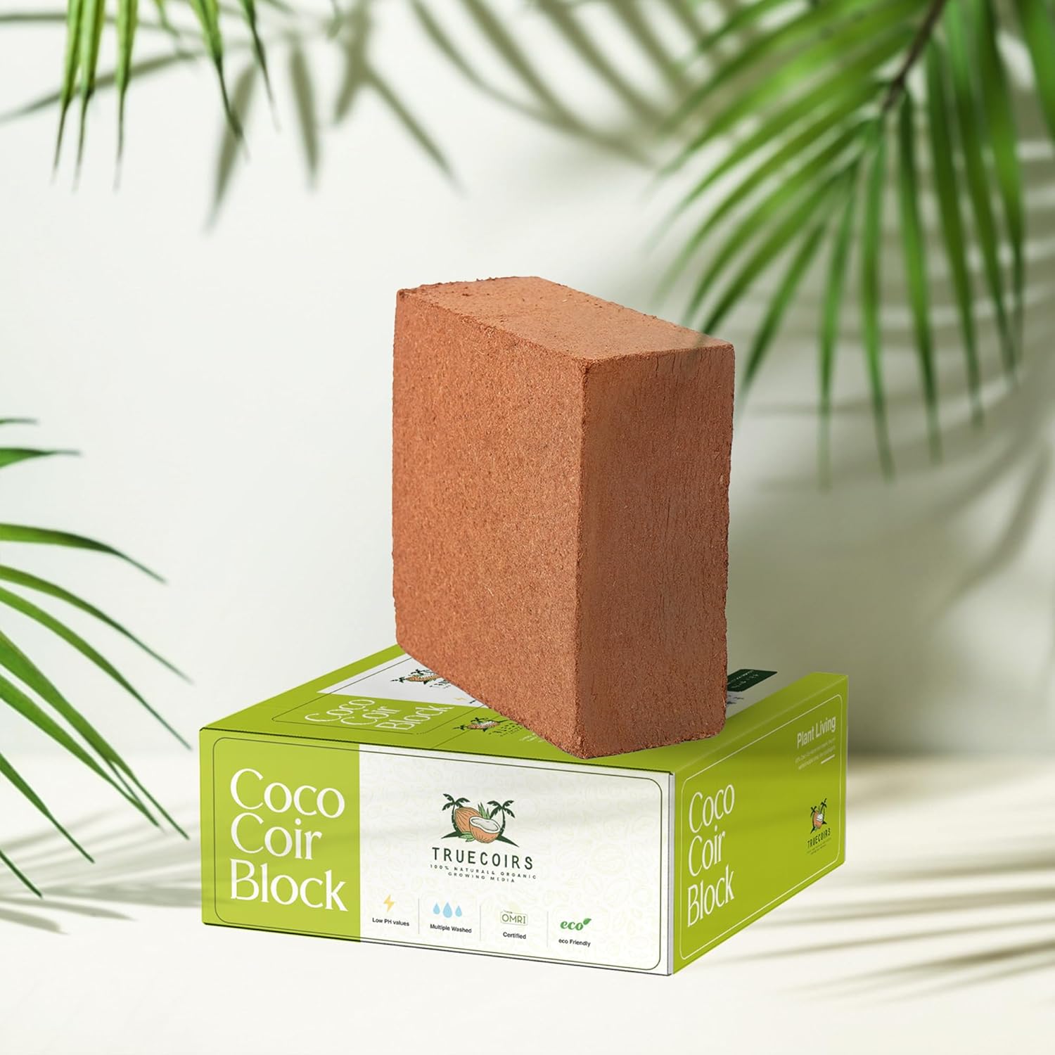 Organic Coco Coir Compressed Brick Low EC PH Balanced a7