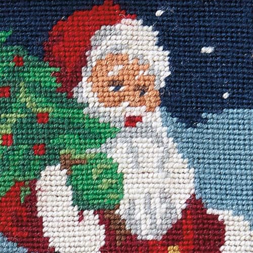 Personalized Christmas Needlepoint Stocking 100% Wool A7