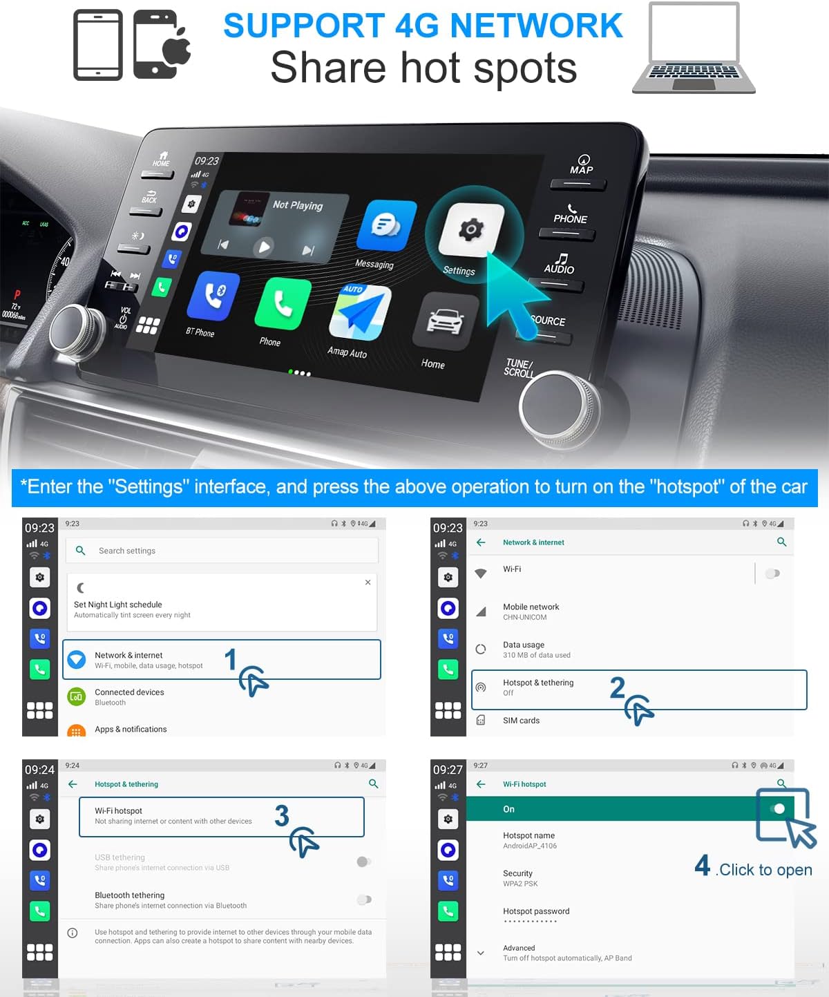 Wireless CarPlay & Android Auto Car Adapter for 2015-2022 Cars a7
