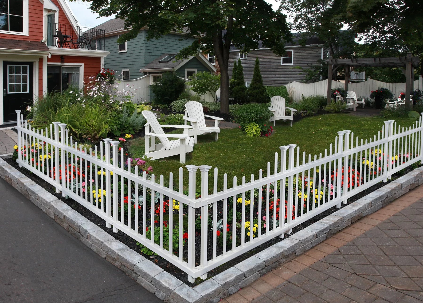 Vinyl Picket Fence Kit 2 Pack 30in H x 42in W k7
