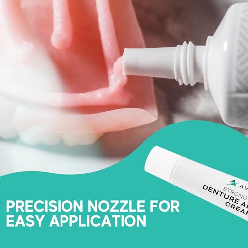 Denture Adhesive Cream, 12 Hour Hold, Mint Flavor 6 Pack a7