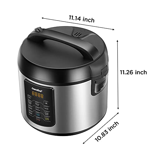 Compact Rice Cooker 6-in-1 Stainless Steel Multi Cooker 2QT A7