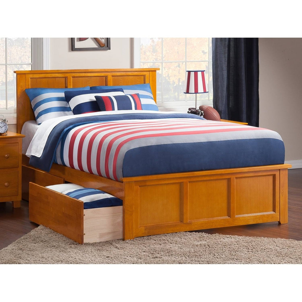 Full Bed with Foot Board and 2 Drawers k7