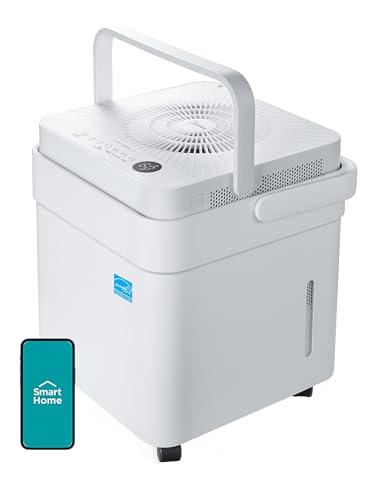 Midea Cube Dehumidifier for Basement, Crawlspace, Drain Hose Included, Smart Control - Radiant Selections