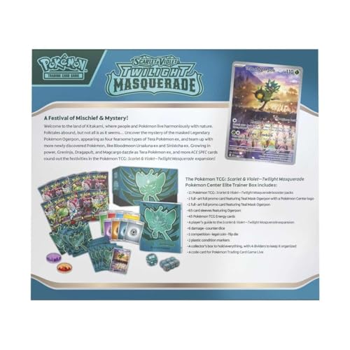 Pokemon TCG Scarlet Violet Twilight Masquerade Elite Trainer Box Teal Mask Ogerpon k7