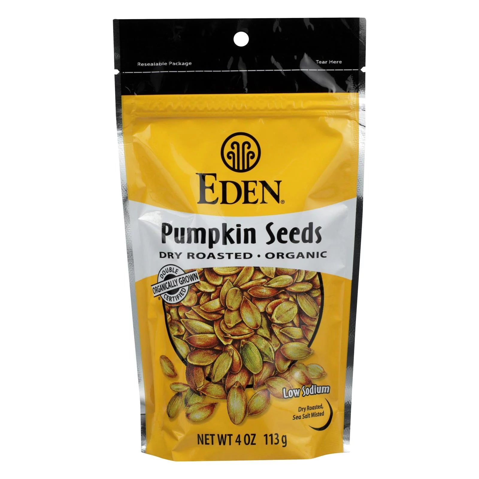 Eden Foods Organic Pumpkin Seeds - Dry Roasted - Case Of 15 - 4 Oz. - Curated Treasures Market