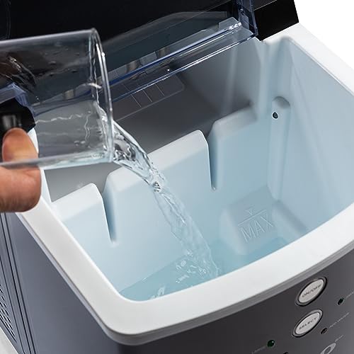 Electric Countertop Ice Maker Machine Portable 33lbs 24h Stainless Steel A7