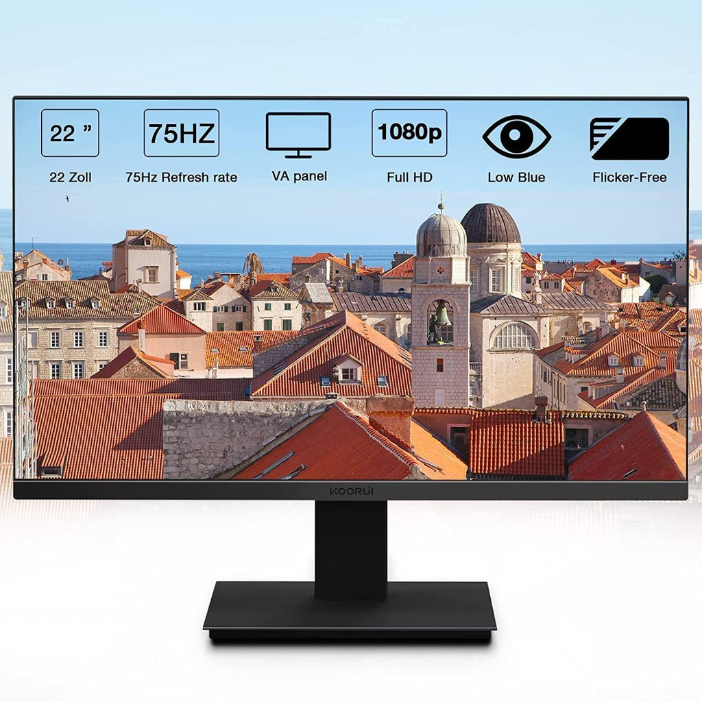 24 inch IPS FHD Monitor 75Hz HDMI VGA Black a7