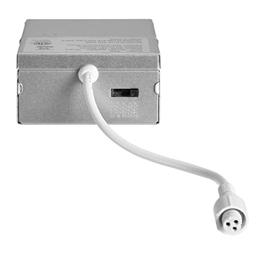 6" Ultra-Thin Recessed Anti-Glare LED Downlight Dimmable Square Black Trim 5CCT J-Box Included k7