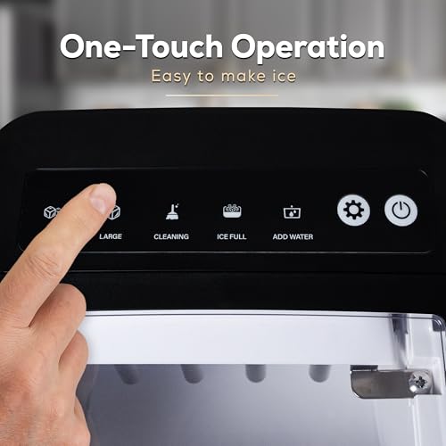Electric Countertop Ice Maker Machine Portable 33lbs 24h Stainless Steel A7