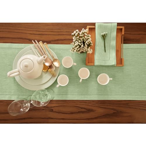 Linen Chambray Table Runner 120 Inches x7