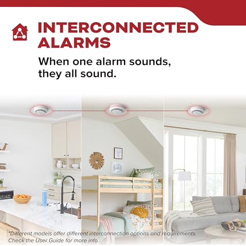 Smoke Detector with Battery Backup and LED Alerts k7