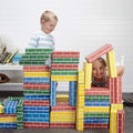 Lillian Vernon Primary Building Bricks- Kids Cardboard Bricks, Each 9 x 4 x 2 (Set of 24)