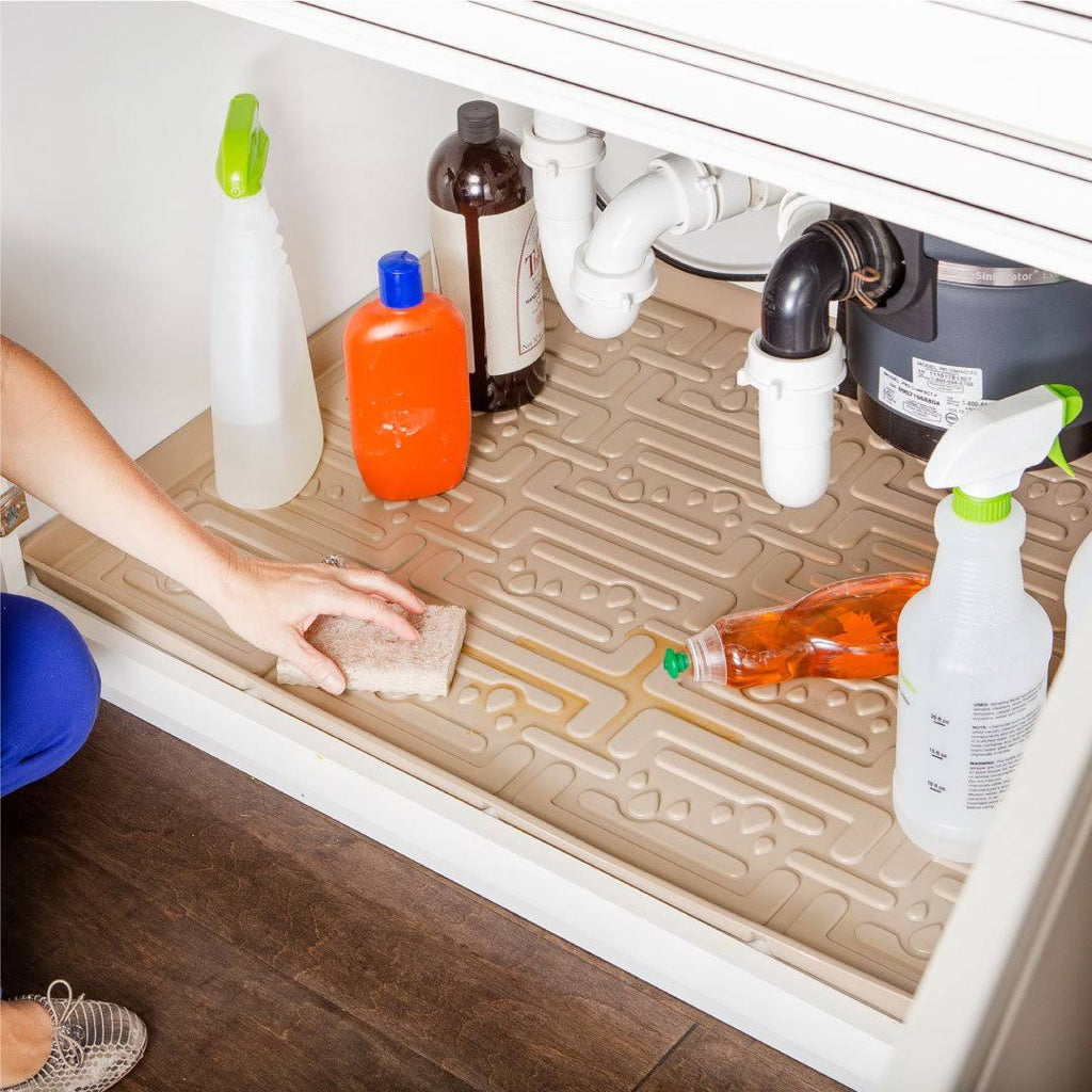 Under Sink Cabinet Mat 37x22 Beige a7