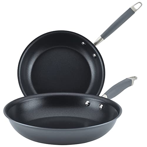 Hard-Anodized Nonstick Skillet 2-Piece Set with Saucepan k7m