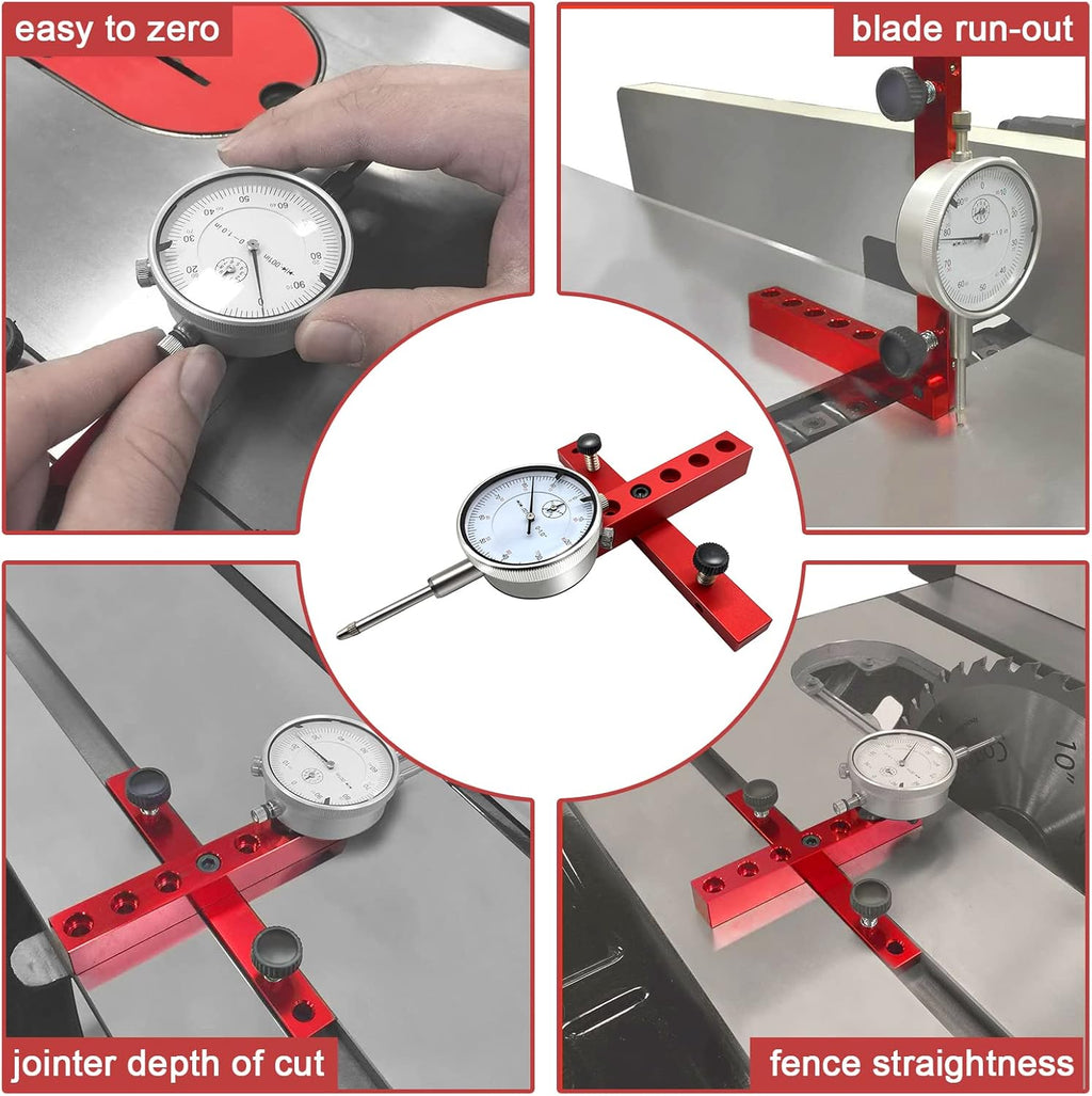Adjustable Table Saw Dial Indicator Gauge for Alignment k7