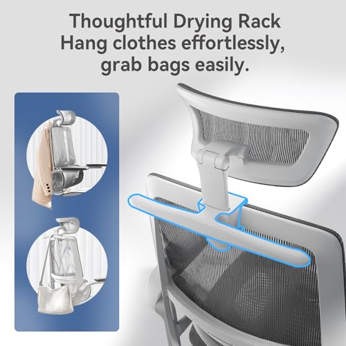 Ergonomic Office Chair with Flip-up Armrests and Lumbar Support K7