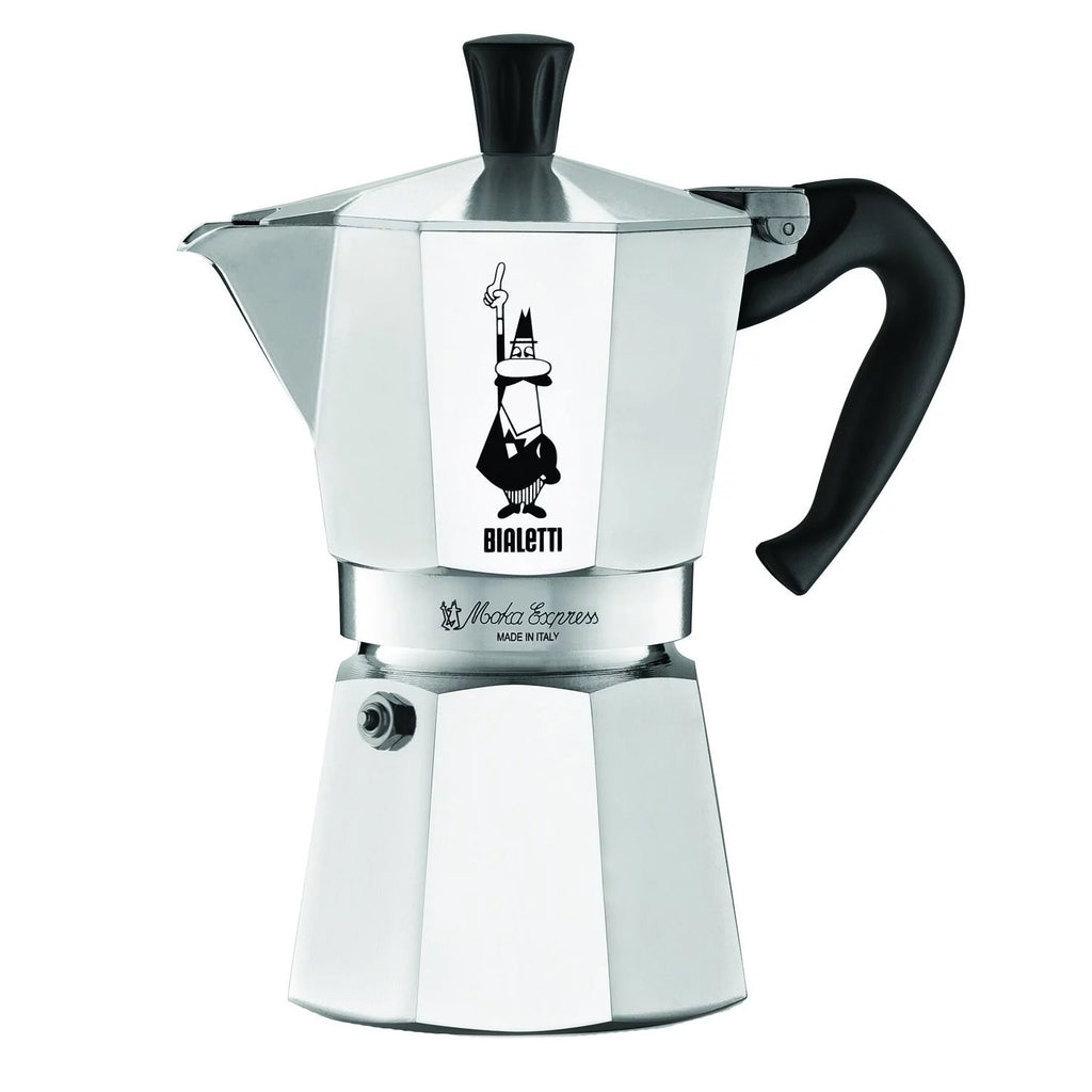 Bialetti Aluminum 6 Cup Stovetop Steamer Espresso Coffee Maker Brewer, Silver - Radiant Selections
