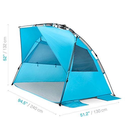 Beach Tent SPF 50+ Pop Up for 4 People x7