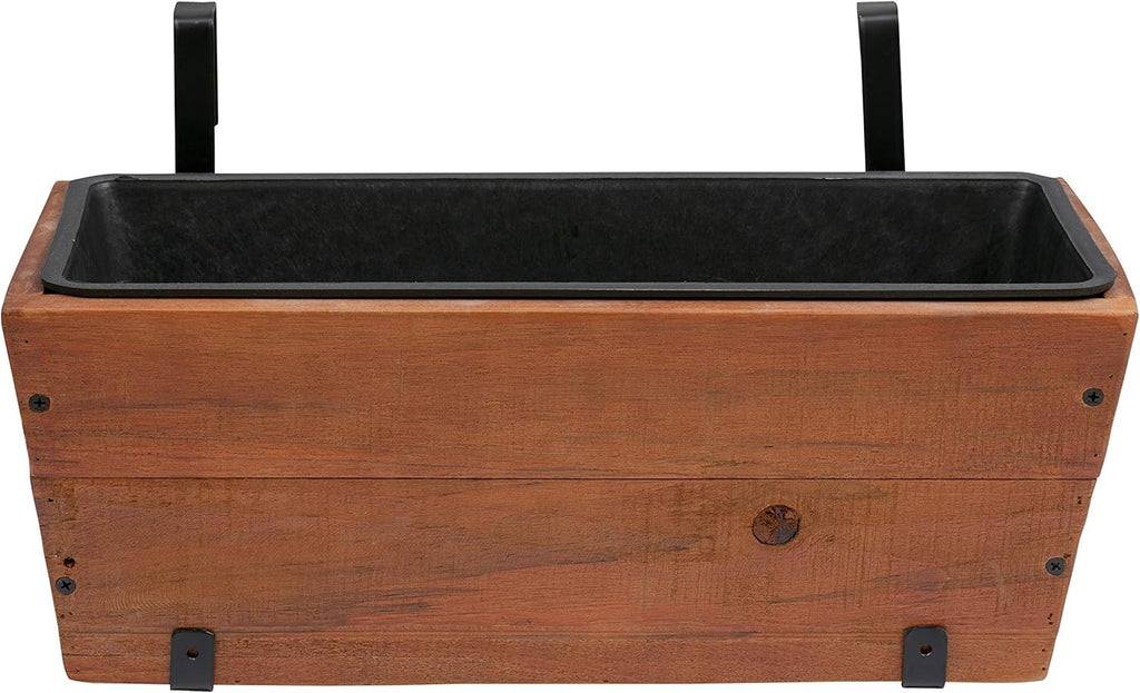Rectangular Hanging Planter 2-Pack Brown K7m