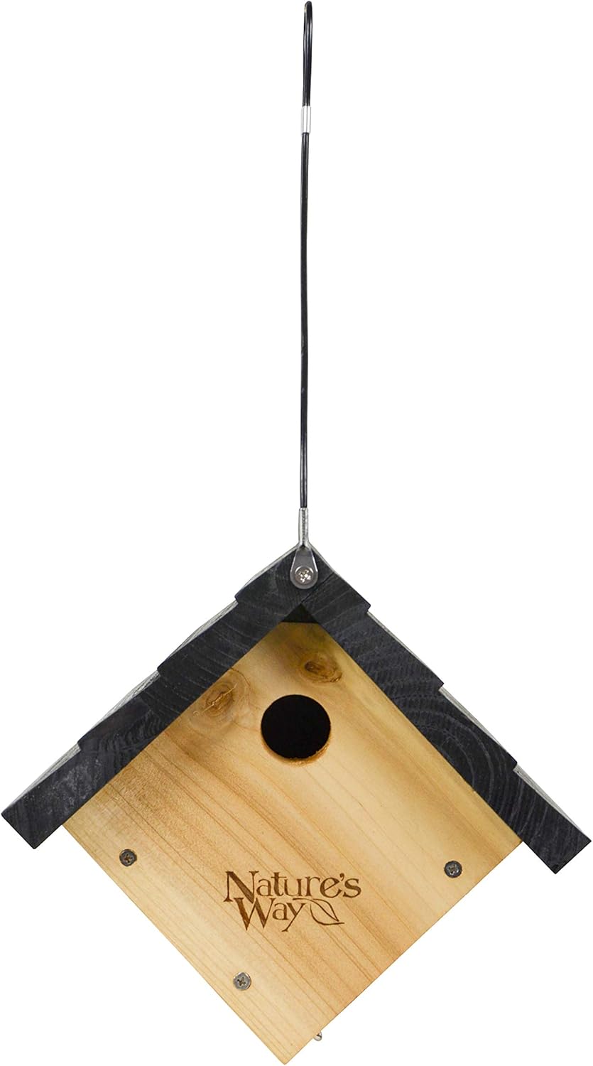 Cedar Wren House 8x9x8 in Brown k7