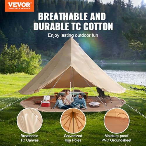 Canvas Bell Tent 4 Season 6m Yurt Camping Stove Jack p7K