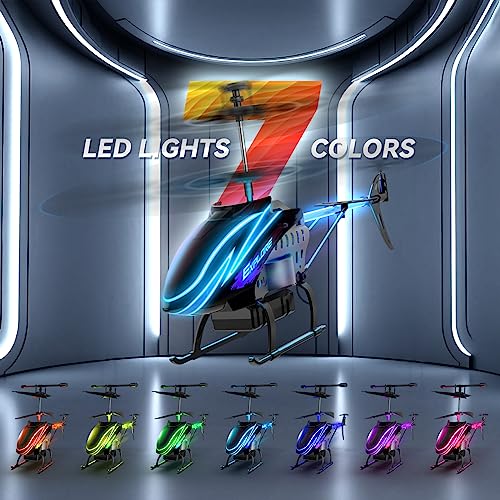 RC Helicopter for Kids, 30Mins Flight, LED Lights, Altitude Hold a7