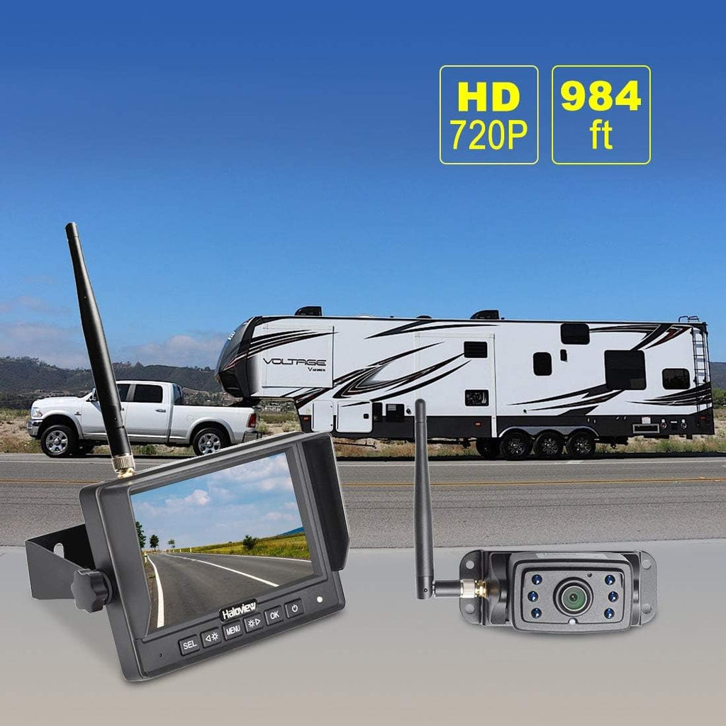 Wireless Backup Camera System 5" Monitor IP69K Waterproof Reversing Kit a7