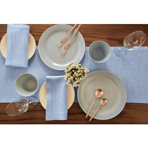 Linen Chambray Table Runner 120 Inches x7