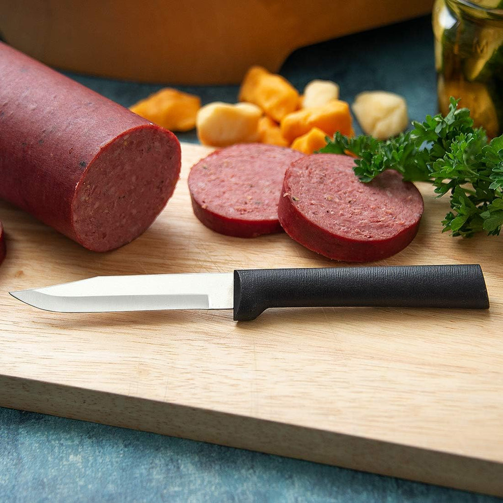 Paring Knife Set 3-Piece Stainless Steel Black Handle 2.5-3.25in a7