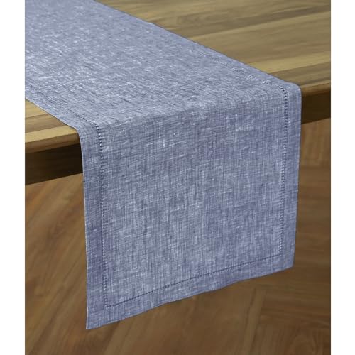 Linen Chambray Table Runner 120 Inches x7